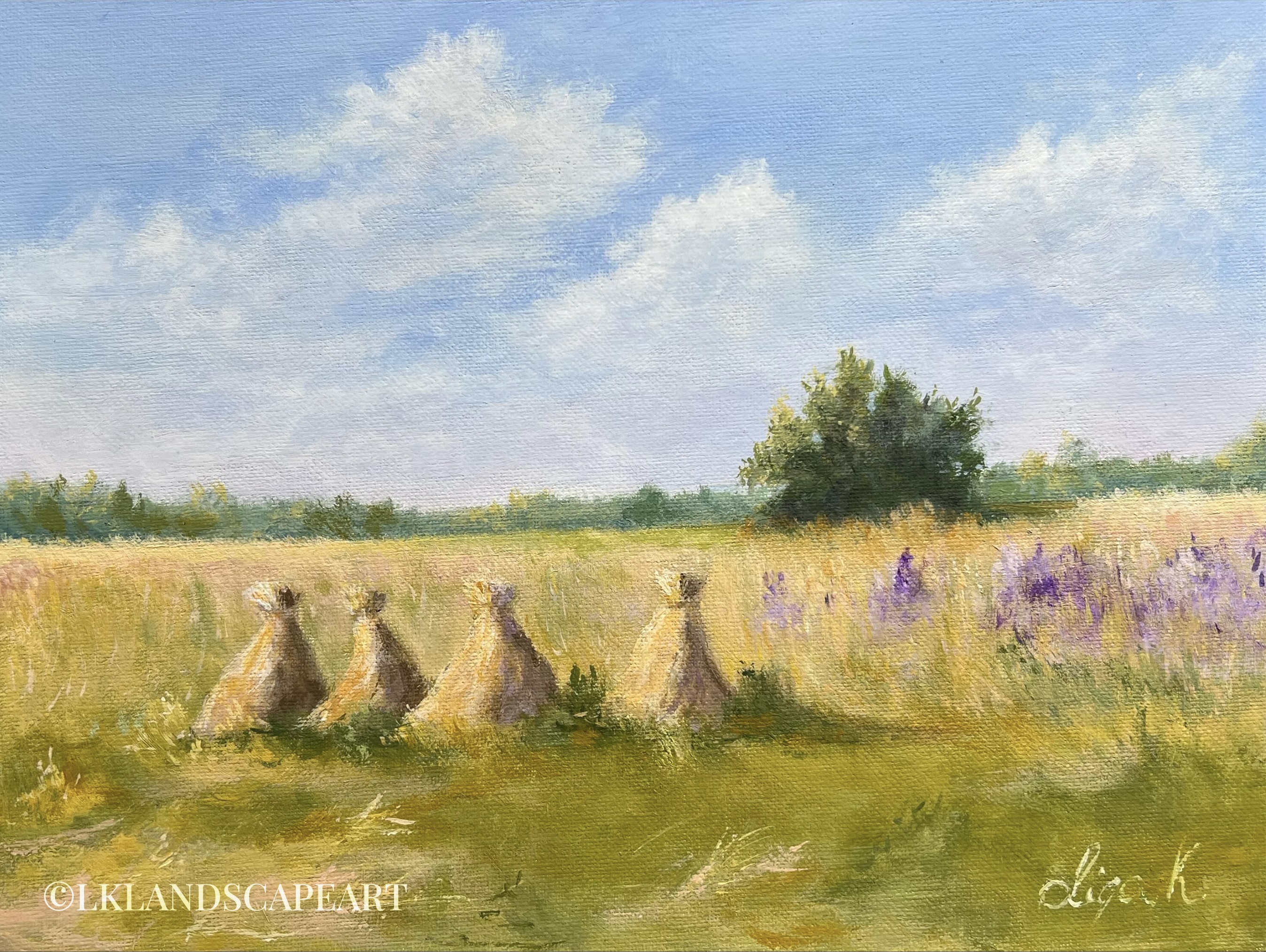 Golden Linen Stacks